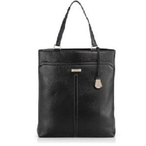 Cole Haan Marcy Tech Tote Bag Leather Slim Black Handbag